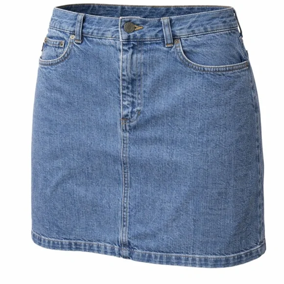 VTG Lauren Ralph Lauren Jeans Co Denim Skirt 8P 90s EUC - Picture 2 of 8
